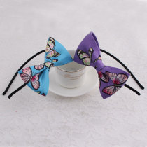 Printable butterfly large bow hair band for girls