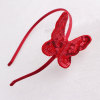 Newest red felt butterfly headband for toddler girl