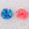 Fresh bridal headwear flower dot chiffon flower hair clips wholesale