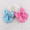 Fancy colors polyester ribbon dot ribbon bow hair clip for girl