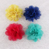Bridal fabric hair flowers colors lace chiffon hair clips