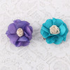 Bridal fabric hair flowers colors lace satin hair clips