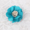 Bridal fabric hair flowers colors lace satin hair clips