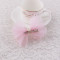 Cute pink tulle pom pom hair bow hair clips with pearl