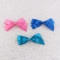 Beautiful plain color big ribbon bow hair clip for girl