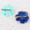 Mini rhinestone chiffon flower hair clip supplier