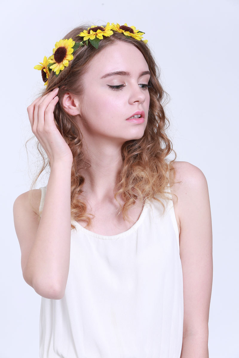 silk flower hair accessory