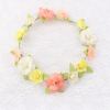 Light colored  rose flower crown head