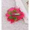 Poppy flowers hair clip for child