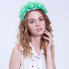 Green rose alice flower hair band for girl