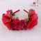 Coral rose flower crown alice band