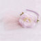 Lilac rose wedding hair band with veil for bride