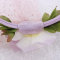 Lilac rose wedding hair band with veil for bride