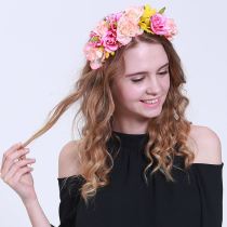 Fashion Designs colors rose flower crown hair band