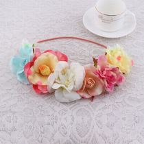 Custom printed  colors rose flower head band