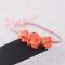 Handmade rose flower braided headband