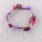 Fresh purple daisy flower crown with butterfly for child