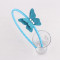 Handmade rhinestone colors childrens butterfly hair bands with best wholesale price