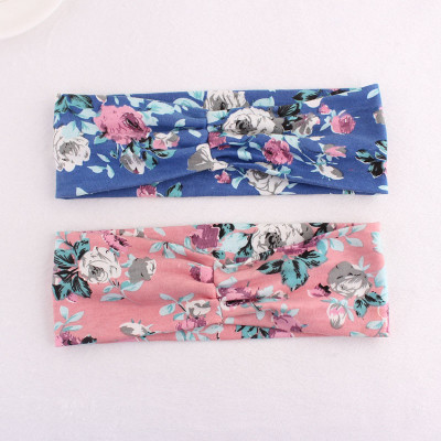 Sport floral printed headband for girl