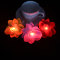 Red/yellow/pink orchid led light flower hair clip for festival