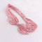 Pink floral printed bow tie headbands wholesale