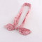 Pink floral printed bow tie headbands wholesale