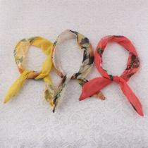 Chiffon floral dolly bow headband wholesale