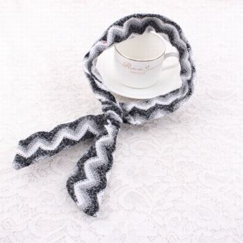 Crochet wavy strip wire wrap headband UK