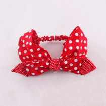 Fashion red polka dot headbands for toddlers