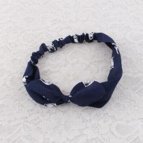 Chiffon printed bow tie headband