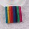 3mm rainbow hair elastic rubber