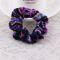 Multi purple silk hair scrunchie wholesale