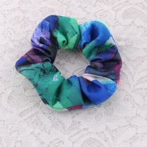 Rainbow elastic hair scrunchie ponytail holder