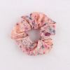 Chiffon pink elastic hair scrunchie for sale