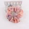 Chiffon pink elastic hair scrunchie for sale
