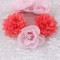 Children rose flower bun wrap ring garland