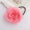 Ponytail holder hair scrunchie with rose flower