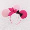 Disney pink mickey ears hair band with bow for child