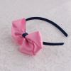 Plained pink big ribbon bow alice band US