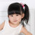 Floral cotton glitter bow hair scrunchie wholesale for teen year-old kids children girl