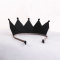 Black glitter princess crown hair band