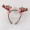 Felt christmas reindeer headband antlers with bow supplier