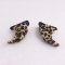 Eco-friendly leopard fake fur ox horn hair clips cosplay