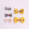 Banana yellow glitter ribbon bow hair clip set for kids