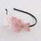 Supply pink bridal lace floral headpiece