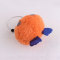8cm Orange animal cute eye fur pom pom keychain