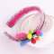 New colors pom pom hair band with tassel