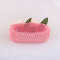 Pink good elastic mesh rose headbands for toddlers