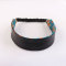 Luxurious fashion embroidery leather headband for women
