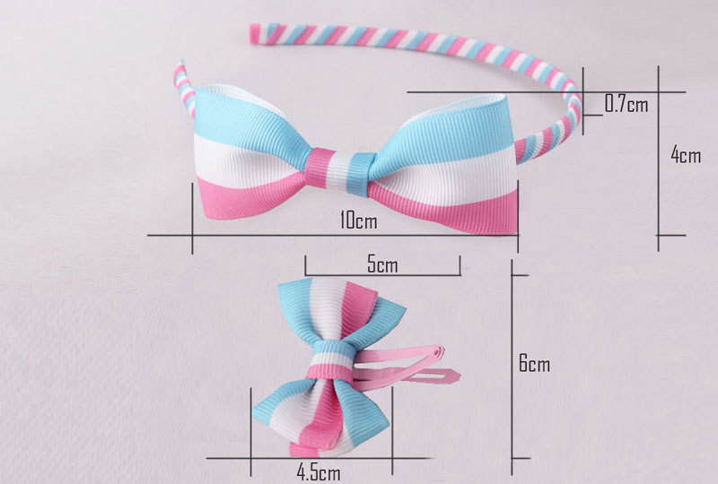 strip bow ribbon hair band is your girls love
